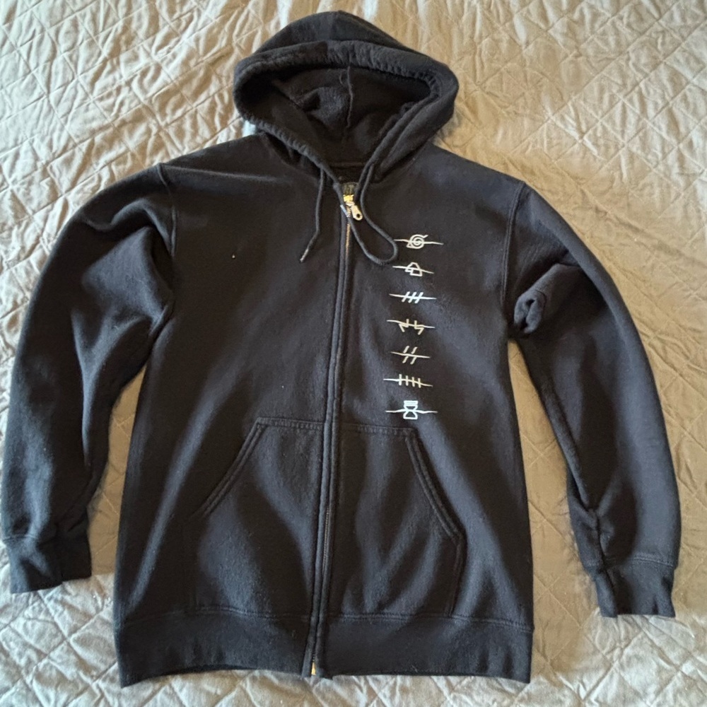 Ripple Junction Black Hoodie Unisex Size Small